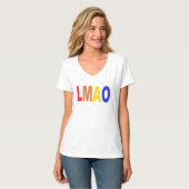 LMAO Internet Buzzwords Slogan T-shirt (Voorkant volledig)