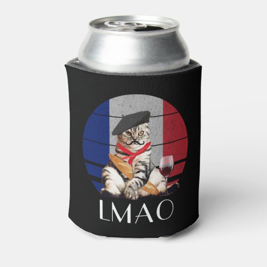 LMAO Le Meow Franse kat Blikjeskoeler (Blikje Achterkant)