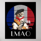 LMAO Le Meow Franse kat Poster (Voorkant)