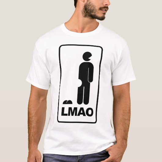 LMAO ROFL LOL-pictogramteken T-shirt (Voorkant)