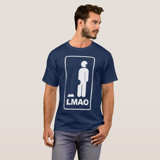 LMAO ROFL LOL-pictogramteken T-shirt (Voorkant volledig)