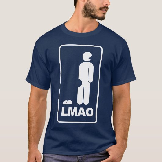 LMAO ROFL LOL-pictogramteken T-shirt (Voorkant)
