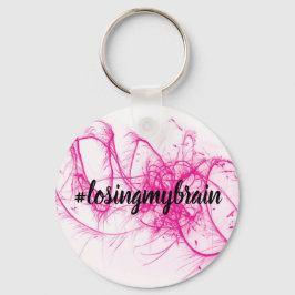 LMB roze-witte Sparkle Sleutelhanger
