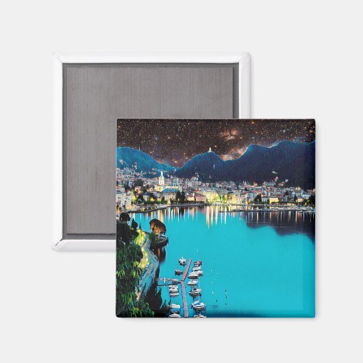LMD001 COMO - Lake - Lombardia - Italië - Fridge Magneet (Voorkant / Achterkant)