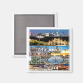 LMD003 MILAAN, Mozaïek, Lombardije, Italië, Koelka Magneet (Voorkant / Achterkant)