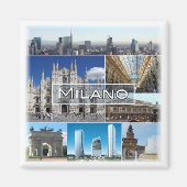 LMD004 MILAN, Milano, kathedraal kerk, Fridge Magneet (Voorkant)