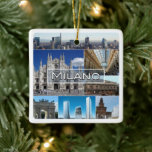 LMD004 MILAN, Milano, kathedraal kerk, Keramisch Ornament<br><div class="desc">Hier vind je het souvenir van je vakantie. Deze categorie bevat keramisch Ornament van vele plaatsen in Italië. (LMD004 MILAN, Milano, kathedraal kerk, keramisch Ornament). Verbazingwekkende vrienden en familieleden met de unieke souvenirs van uw geweldige reis. Probeer ons. #LeoPepeDesign - theater la scala milan, kathedraal kerkhof van milaan, drie wolkenkrabbers...</div>