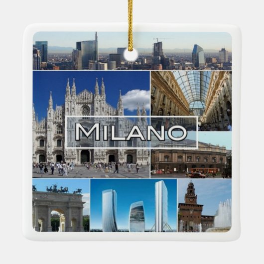 LMD004 MILAN, Milano, kathedraal kerk, Keramisch Ornament (Achterkant)