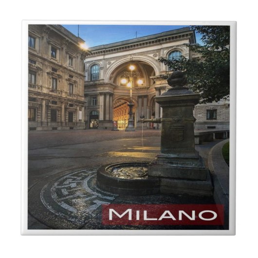 LMD005 MILAN Galleria Vittorio Emanuele Tegeltje (Voorkant)