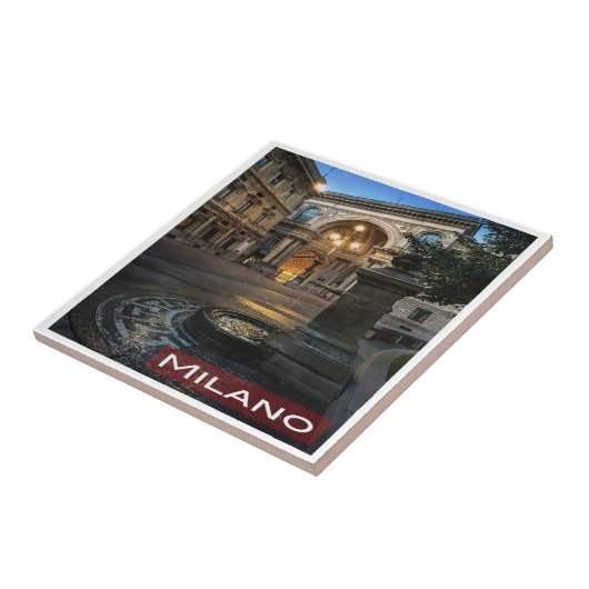 LMD005 MILAN Galleria Vittorio Emanuele Tegeltje (Zijkant)