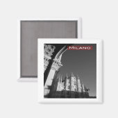 LMD006 MILAN KATHEDRAAL, Milaan, Italië, Koelkast Magneet (Voorkant / Achterkant)