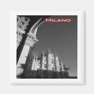LMD006 MILAN KATHEDRAAL, Milaan, Italië, Koelkast Magneet