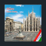 LMD011 MILAN, Piazza del Duomo Cathedral, Fridge Magneet<br><div class="desc">Hier vind je het souvenir van je vakantie. Deze categorie bevat kogelvrije magneten van vele plaatsen in Europa. (LMD011 MILAN, Piazza del Duomo Cathedral, Italië) Europa, Fridgefridge magnet). Verbazingwekkende vrienden en familieleden met de unieke souvenirs van uw geweldige reis. Probeer ons. #LeoPepeDesign - de italiaanse republiek, leopepedesign, reisfototoerisme, cadeau souvenir...</div>
