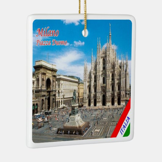 LMD011 MILAN, Piazza del Duomo Cathedral Keramisch Ornament (Rechts)