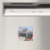 LMD013 MILAAN, Stazione Centrale, Italië, Koelkast Magneet (Insitu (Vaatwasser))