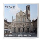 LMD025 VIGEVANO, Kathedraal St. Ambrogio, Tegeltje (Voorkant)
