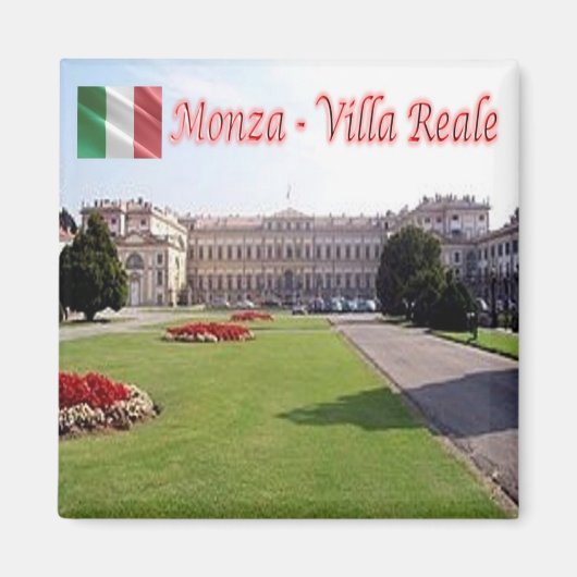 LMD054 MONZA, Koninklijk Paleis, Italië, Koelkast Magneet (Voorkant)