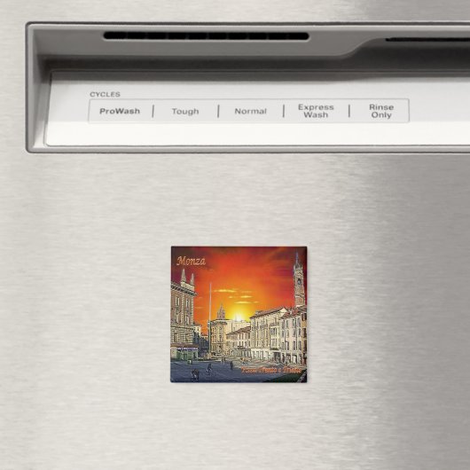 LMD055 MONZA, Piazza Trento e Trieste, Koelkast Magneet (Insitu (Vaatwasser))