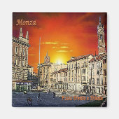 LMD055 MONZA, Piazza Trento e Trieste, Koelkast Magneet (Voorkant)