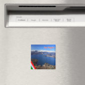 LMD077 LAKE MAGGIORE Aerial Uitzicht, Italië, Frid Magneet (Insitu (Vaatwasser))