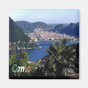 LMD089 COMO, Uitzicht, Italië, Koelkast Magneet