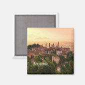LMD111 BERGAMO sunrise, Lombardije, Italië, Fridge Magneet (Voorkant / Achterkant)