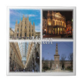 LMD117 MILAN mosaic, Lombardije, Italië; Tegeltje (Voorkant)