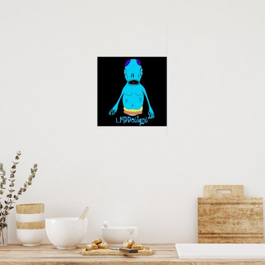 LMDDesign alien Poster (Keuken)