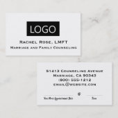 LMFT met vergunning voor huwelijk en familierapist Visitekaartje (Voorkant / Achterkant)