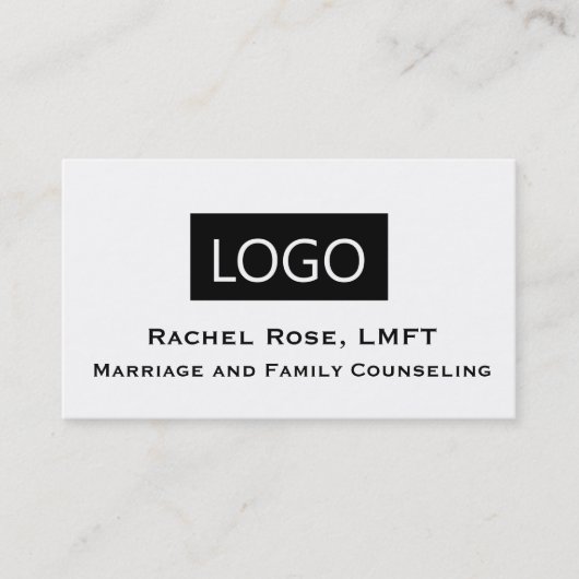 LMFT met vergunning voor huwelijk en familierapist Visitekaartje (Voorkant)