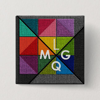 LMQG 2-inch pin Vierkante Button 5,1 Cm