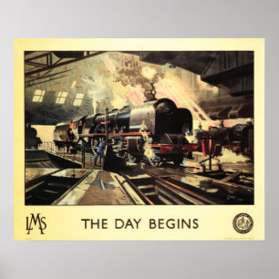 LMS Train de DAG VAN HET BEGIN VAN HET  Poster