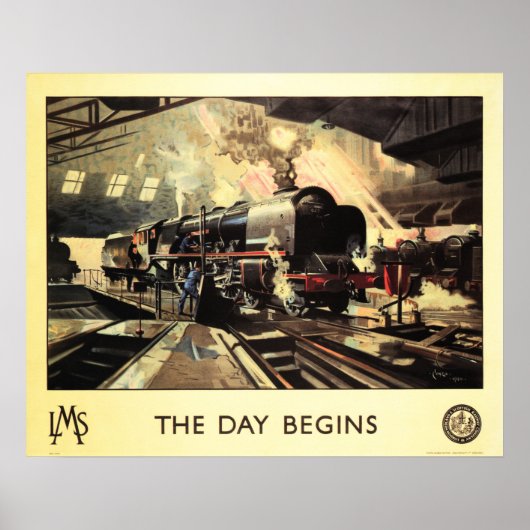 LMS Train de DAG VAN HET BEGIN VAN HET Poster (Voorkant)