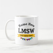 LMSW Licensed Master Social Worker Gepersonaliseer Koffiemok (Links)