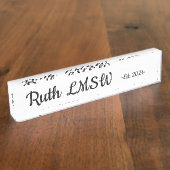 LMSW-test. 2021 Naambordje (Zijkant)