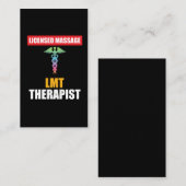 LMT Licence Massage Therapist Caduceus Visitekaartje (Voorkant / Achterkant)