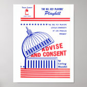 LMU Library Advise and Consent Poster (Voorkant)