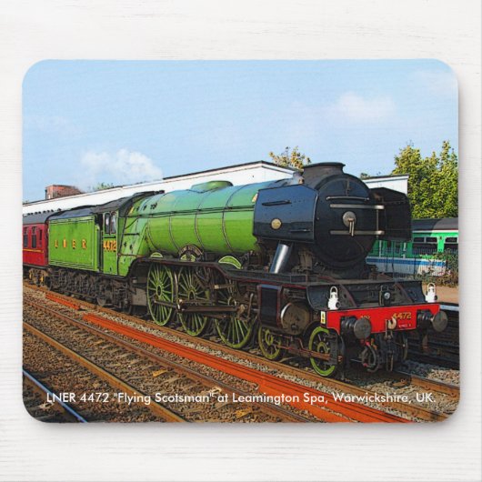 LNER 4472 "Flying Scotsman" Steam Train Engine Muismat (Voorkant)