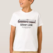 LNER Class A4 2509 Silver Link Steam Locomotive  T-shirt (Voorkant)
