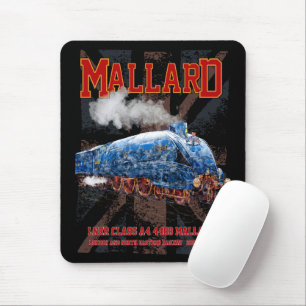LNER Class A4 Mallard locomotief Union Jack vlag Muismat