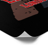 LNER Class A4 Mallard locomotief Union Jack vlag Poster (Hoek)