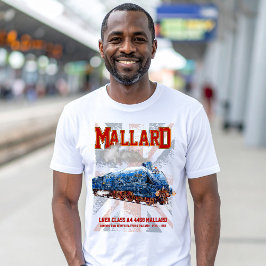 LNER Class A4 Mallard-locomotief Union Jack-vlag T-shirt
