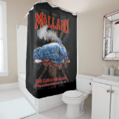 LNER Class A4 Mallard locomotive Union Jack flag Douchegordijn (In situ)