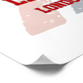 LNER Class A4 Mallard locomotive Union Jack flag Poster (Hoek)