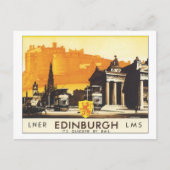 LNER Edinburgh LMS Het is sneller per spoor Briefkaart (Voorkant)