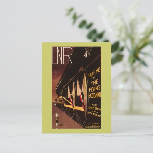 LNER Flying Scotsman Briefkaart (Staand voorkant)