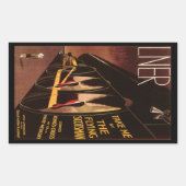 LNER Flying Scotsman Rechthoekige Sticker (Voorkant)