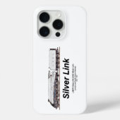 LNER Klasse A4 2509 Silver Link stoomlocomotief Case-Mate iPhone Case (Achterkant)