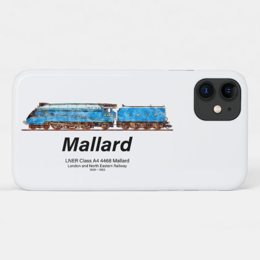 LNER Klasse A4 4468 Mallard - Snelste Stoomloc Case-Mate iPhone Case (Achterkant (horizontaal))