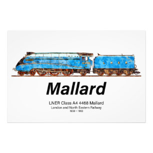 LNER Klasse A4 4468 Mallard - Snelste Stoomloc Foto Afdruk